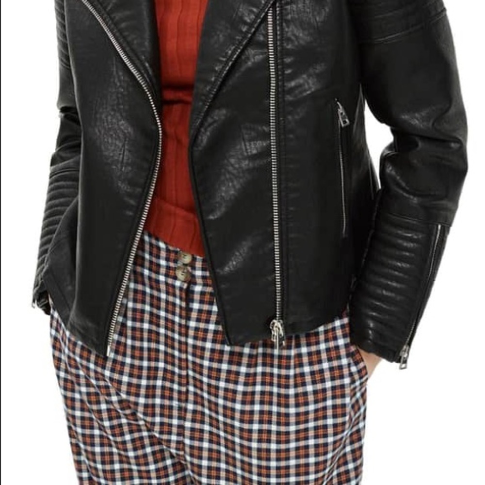🔥NWT TOPSHOP ON-TREND MOTO JACKET!🏍 - Picture 4 of 8